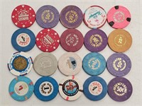 20 Various Laughlin Nevada Casino Chips