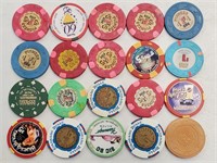 20 Various Laughlin Nevada Casino Chips