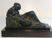 BRONZE "NIGHT" BY JOSEPH MARIO KORBEL (1882 -1954)