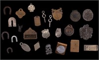 Antique Vintage Fobs, Clip Badges, and More (25)