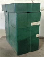 Green Stackable Bins, 8.5" x 15" *Bidding 1xqty