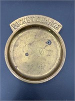 Vintage Brass pocket change trinket dish