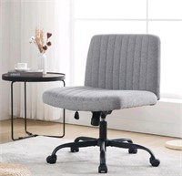 Like New ESTRUCO Wide Fabric Office Chair Armless