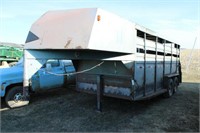 1986 Hillsboro GN 7 X 16 Stock Trailer #