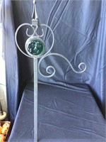Metal & Glass Hanging Basket Holder 60"