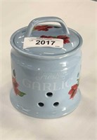 The pioneer woman, stoneware garlic canister