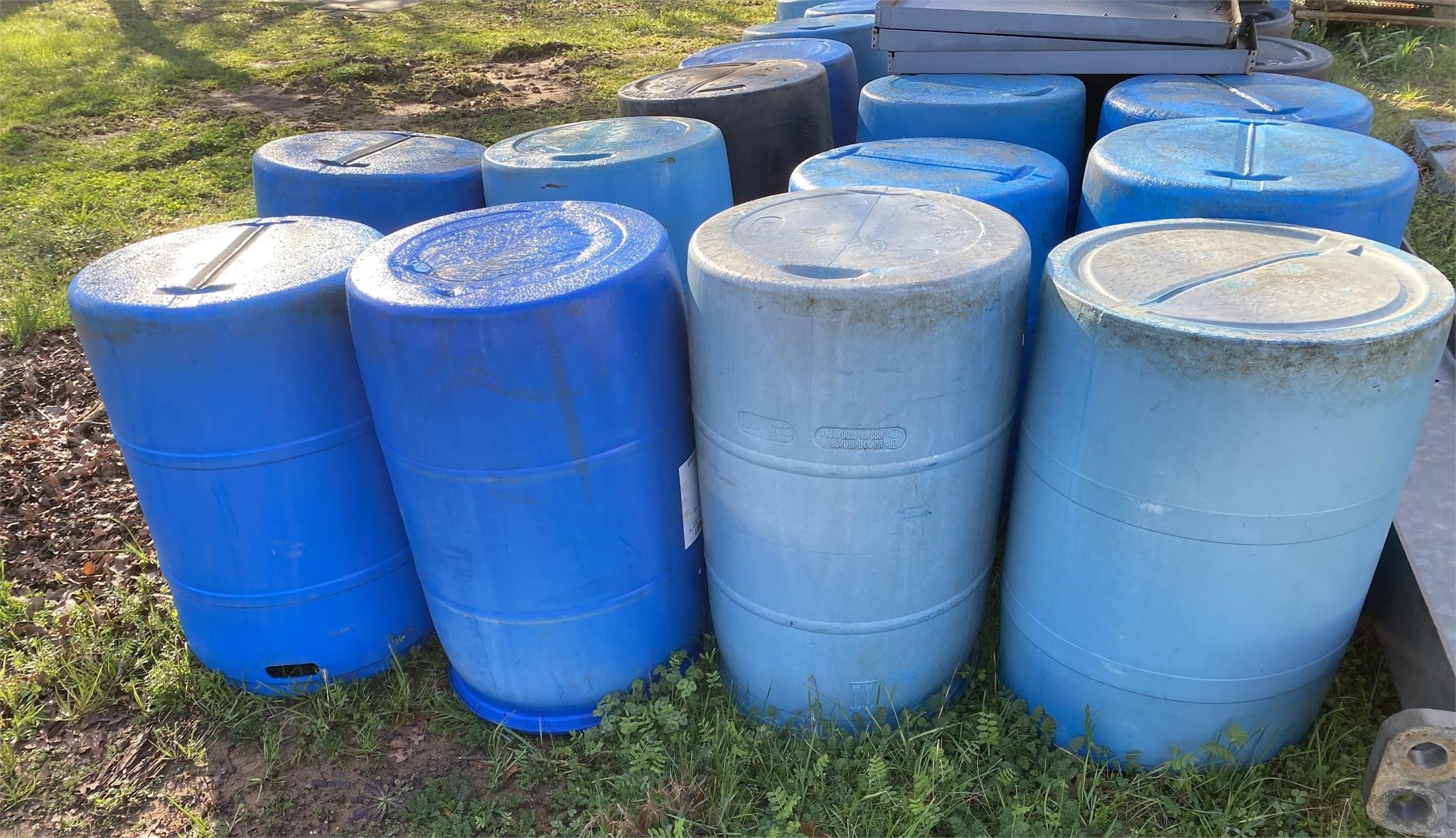 55 Gallon Sonoco Plastic Drums (2 Each)