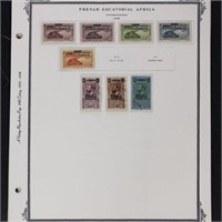 French Equatorial Africa Stamps Mint Hinged and