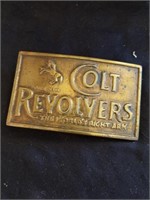 Vintage Colt revolvers belt buckle 3.75 in