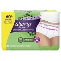 Always Discreet Adult Incontinence Underwear for