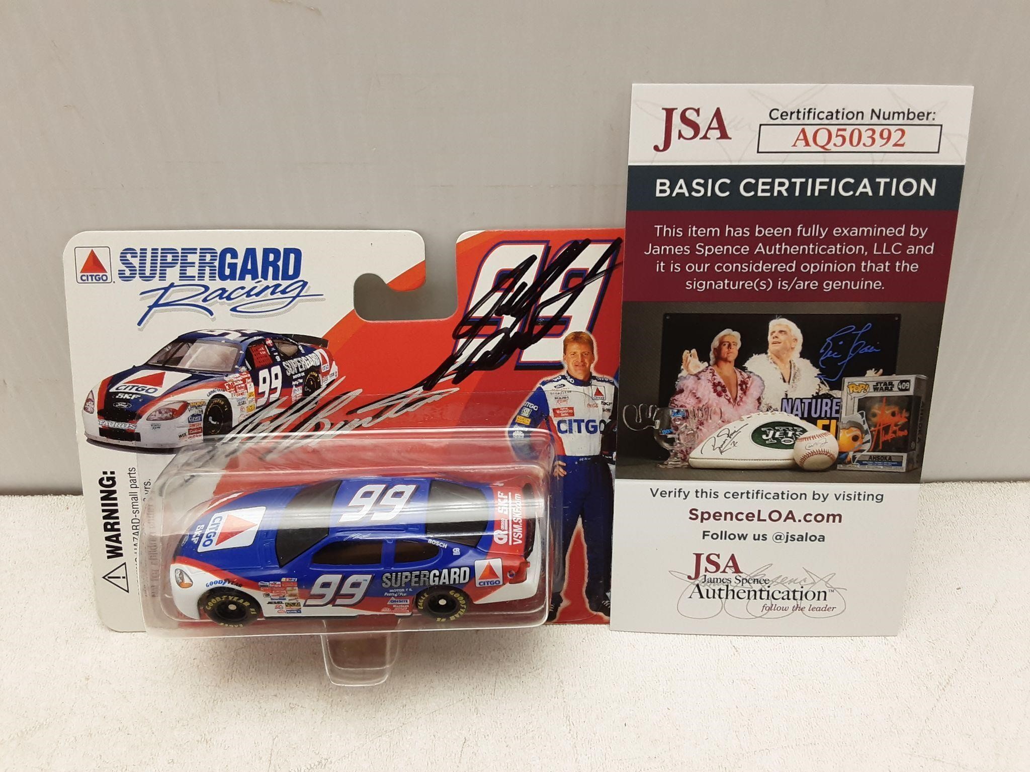 JEFF BURTON SIGNED DIECAST 1:64 JSA AQ50392