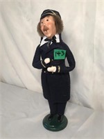 Byers' Choice Caroler on Stand 13"H