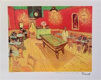 Night Cafe by Vincent Van Gogh Estate Signed Gicle