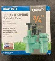 Orbit Heavy Duty 3/4” Anti-Siphon Sprinkler Valve