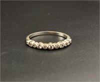 10k white gold diamond band 1.80grams