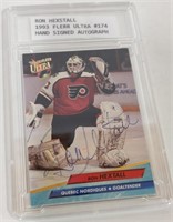 Ron Hextall Signed Card