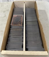 (J) Shoe Box full of Yu-Gi-Uh sleeved Cards