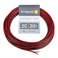 24 ft (8 m) 20 AWG/2C R/B Flat Cable