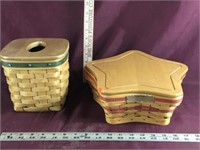 Longaberger Basket And Tissue Holder