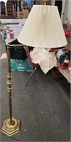 Brass Adjustable Reading Lamp. Works.