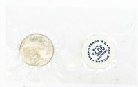 Coin 1922-P Peace Silver Dollar GSA Flat Pack