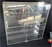 12 Compartment Mirror Back Display Case