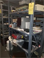 CONTENTS OF 6 SHELVES- ELECTRONIC PARTS, MISC