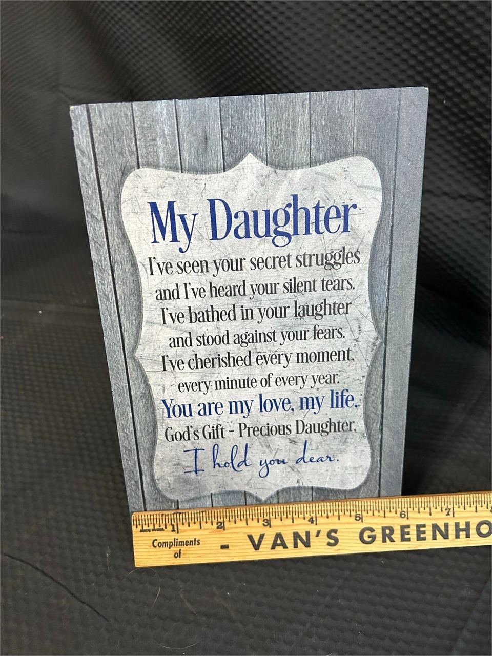 My Daughter - Gifting Plaque