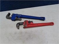 (2) 14"/18" Pipe Wrenches Kobalt~Superior