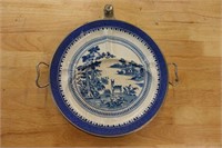 Antique Empress 1912 Blue Willow Warming plate