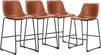 Jhk 26 Inch Counter Height Bar Stools Set Of 4,