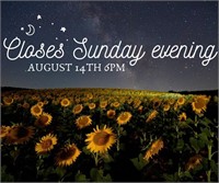 SUNDAY EVENING CLOSING 6PM 8/14