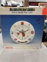 SUPER MARIO WORKD MUSICAL CERAMIC WALL CLOCK