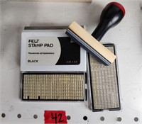 Sealed Felt Stamp Pad/Letters Stamp