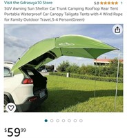 Car Trunk Tent (Open Box)
