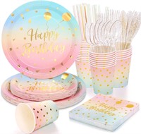 200 Pcs Birthday Party Plates