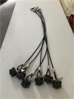 6- 3’ Cables, Locks and Keys