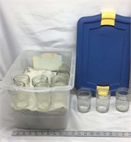 D1) (26) JELLY JARS, 8oz, WITH TOTE!