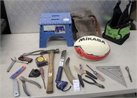Tools Tool Belt Rugby Ball & Stool