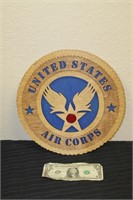 Unites States Air Corps Wooden Decorative Plaque