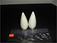 White Cone Salt and Pepper Shakers