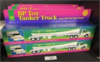 8 Advertising NOS BP Toy Tanker Trucks.