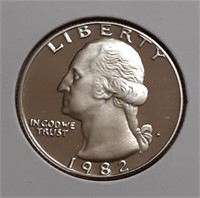 PROOF WASHINGTON QUARTER- 1982-S