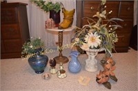 Small Stand, Vases, Musical Figurines