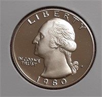 PROOF WASHINGTON QUARTER- 1980-S