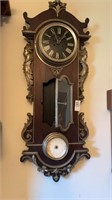 Antique Roman Lady Wall Clock/Barometer