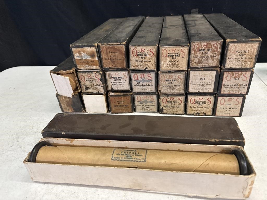 Various Player Piano Rolls