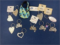 Assorted key chains