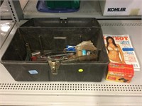 Tool box with miscellaneous tools and more