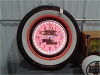 Harley-Davidson clock with light